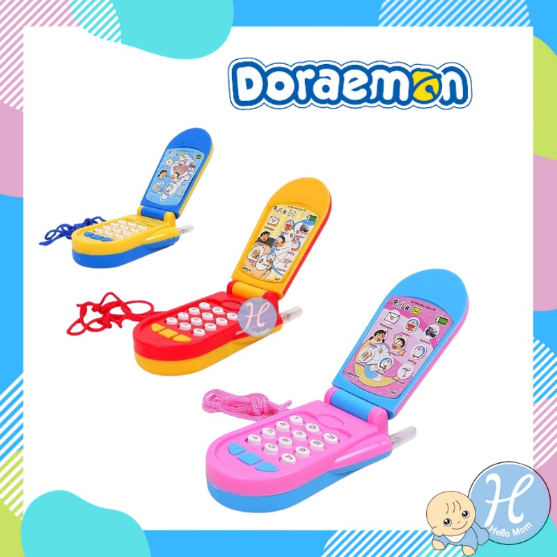 Disney ลิขสิทธิ์แท้ มือถือเด็กเล่น (ฝาพับ-ทูโทน) โดราเอมอน Mobile phone โทรศัพย์เด็ก มือถือเด็ก โทรศัพท์ มีเสียง มีไฟ