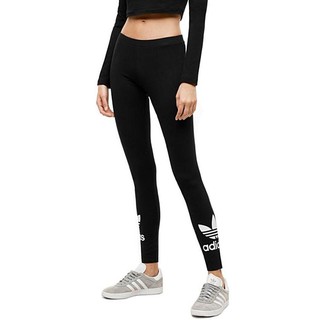 Adidas กางเกงเลกกิ้ง TREFOIL LEGGINGS รุ่น AJ8153 สีดำ (Black) ของแท้