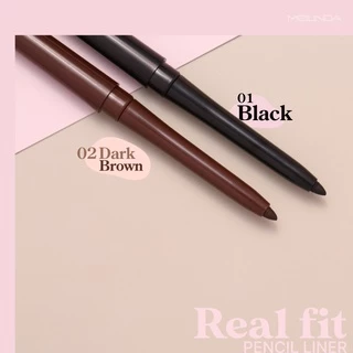 ถูก/แท้/มีไลฟ์ อายไลน์เนอร์ MEILINDA Real Fit Pencil Liner ดินสอเขียนขอบตา เขียนขอบตา เขียนตา กรีดตา ตาคม กันน้ำ