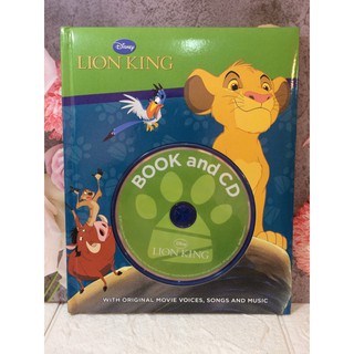 Lion king หนังสือนิทานปกนวมมือสอง book +cd -ak1