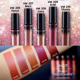 ใหม่!! Pearly Liquid Matte ( รุ่น Limited Edition ) ลิปจิ้มจุ่มเนื้อแมทต์สี