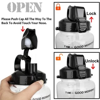 QuiFit ขวดน้ำ สไตล์สปอร์ต ปราศจาก BPA 2 ลิตร-#-2