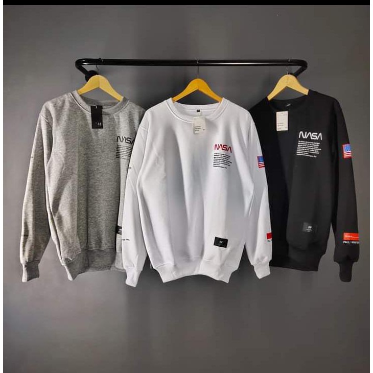 H&M NASA Crewneck Jacket เสื้อฮู้ดผู้หญิงผู้ชาย HNM