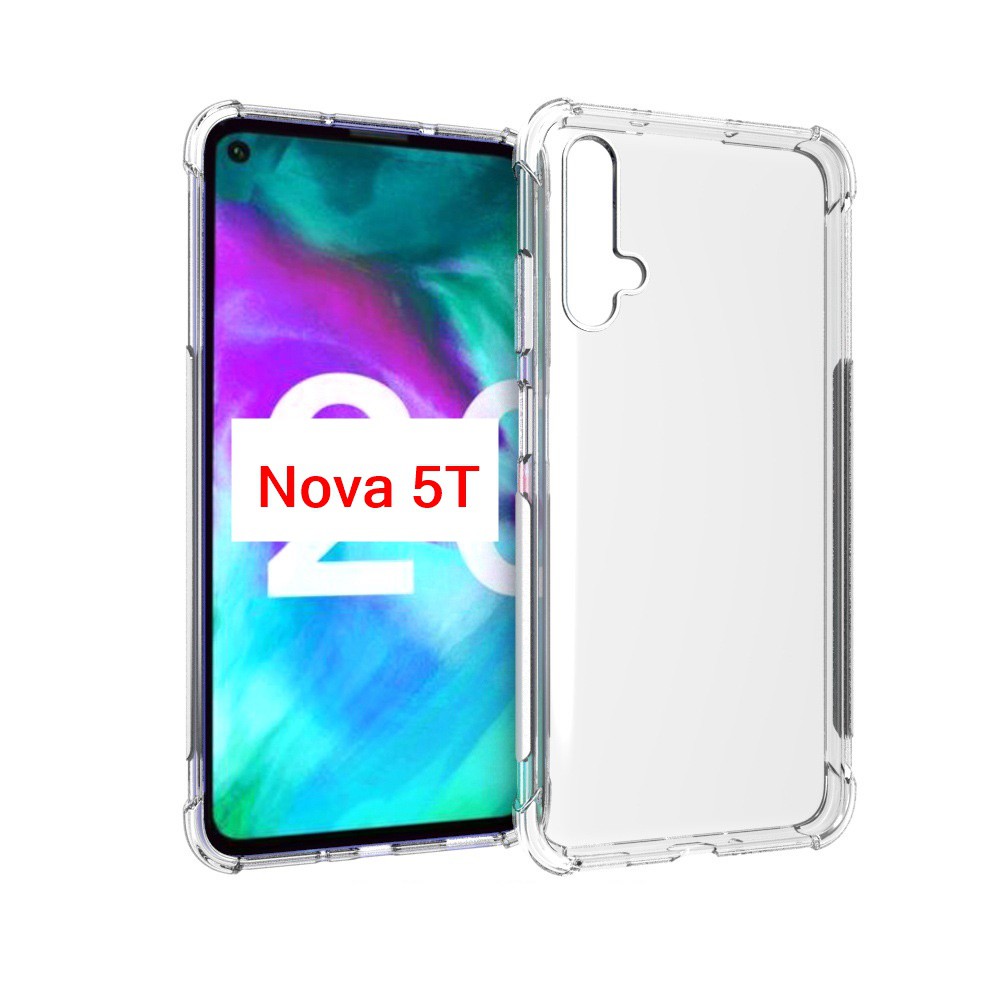 เคสมือถือใช้สำหรับ Huawei nova 5T แบบ TPU ใสเสริมขอบและมุมกันกระแทก