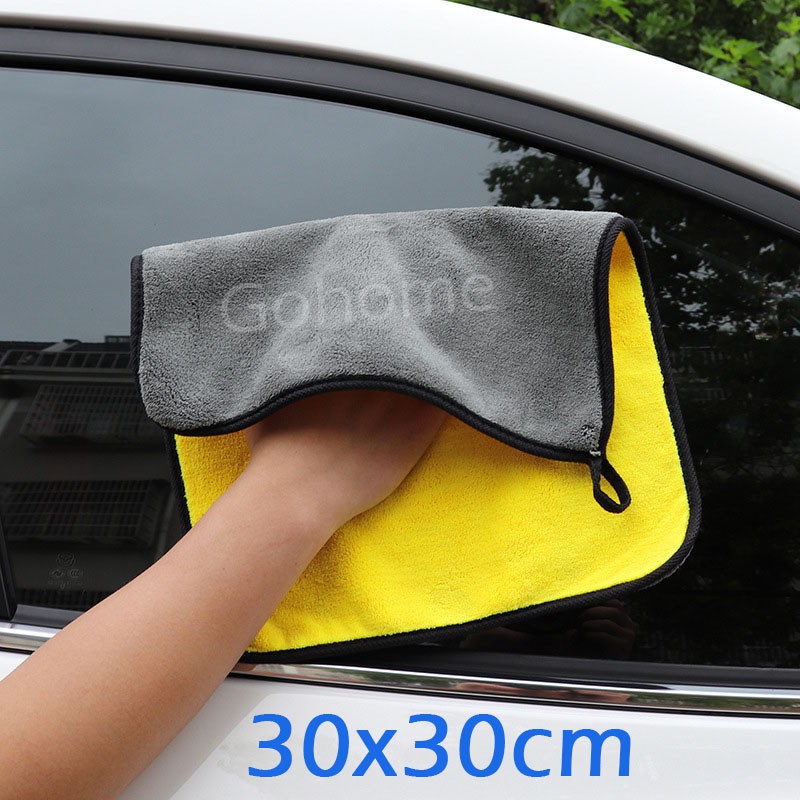 ผ้าเช็ดรถ ผ้าไมโครไฟเบอร์ 3D ผ้าล้างรถ ผ้าอเนกประสงค์ ผ้าเช็ดโต๊ะ ผ้าเช็ดทำความสะอาด ผ้าซับน้ำ หนาพิเศษ Premium