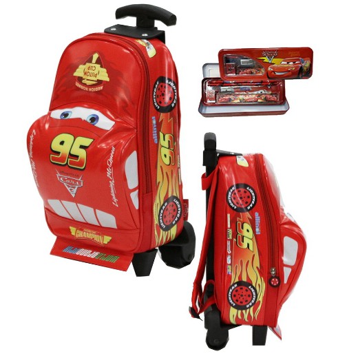 กระเป๋ารถเข็นเด็ก Paut Cars McQueen - ผ้าฟองน้ํากันน้ํา