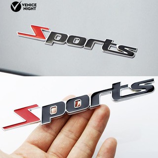 * 3D Metal Sport Logo สติกเกอร์รถบรรทุกตกแต่งลวดลายป้ายสติกเกอร์