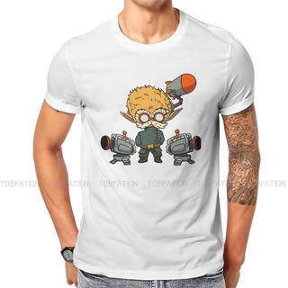 เสื้อยืดโอเวอร์ไซส์เสื้อยืดคอกลม ผ้าฝ้าย พิมพ์ลาย Arcane League of Legends Tiny Heimerdinger สําหรับผู้ชายS-3XL