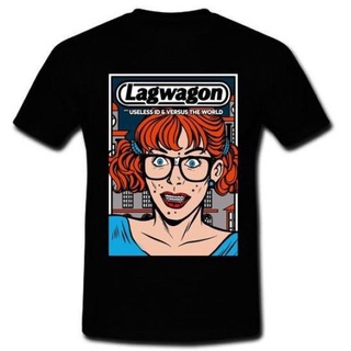 เสื้อยืด ผ้าฝ้าย 100% พิมพ์ลาย Lagwagon Useless Id Versus The World Punk ยอดนิยม สําหรับผู้ชาย