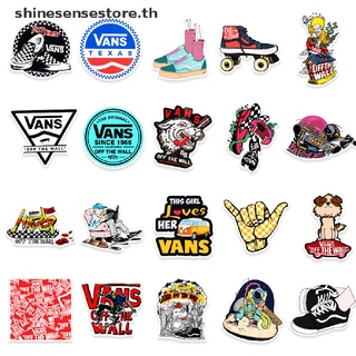 Shine สติกเกอร์ Vans สําหรับติดตกแต่งสเก็ตบอร์ด กระเป๋าเดินทาง แล็ปท็อป กีตาร์ 50 ชิ้น