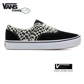 VANS ERA COMFYCUSH TEAR CHECK BLACK TRUE WHITE SNEAKERS สินค้ามีประกันแท้