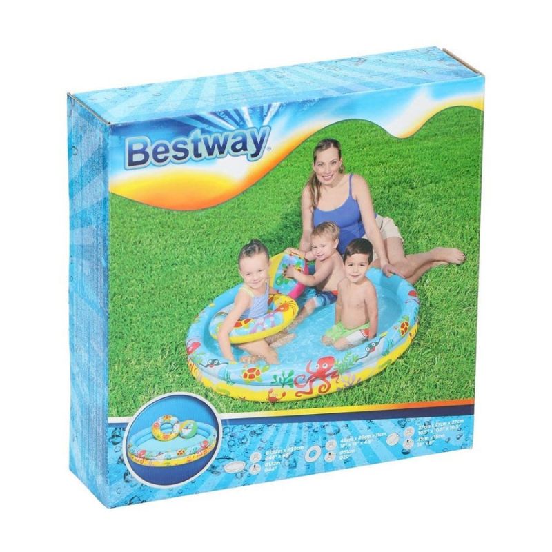 BESTWAY KIDS POOL 3 IN 1 / ROUND POOL FREE BALL & FLOAT