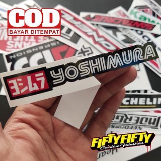 Yoshimura สติกเกอร์เคลือบเงา พิมพ์ลาย สําหรับติดตกแต่งหมวกกันน็อค รถจักรยานยนต์ รถยนต์