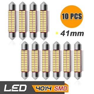 65Infinite (แพ๊ค 10 C5W 4014 24SMD 41mm) LED C5W 4014 24SMD 41mm ไฟส่องป้ายทะเบียน Super Bright ความสว่างสูง สี ขาว