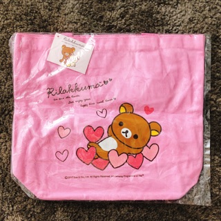 กระเป๋าผ้า Rilakkuma Tote bag สีชมพู