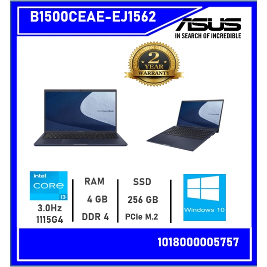 💥💻Notebook Asus ExpertBook B1 B1500CEAE-EJ1562 💻💥#1018000005757