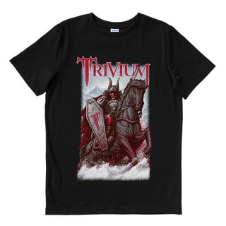 Trivium - ม้านักรบ | เสื้อยืด พิมพ์ลายวงดนตรี | Merch เครื่องดนตรี | Unisex | เสื้อยืด พิมพ์ลายดนตรี | แกนโลหะ