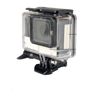 Lammcou เคสกล้อง กันน้ำ กันหมอก สีดํา สําหรับ GoPro Hero 9 8 7 5 6 12 ชิ้น