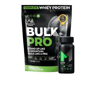 Mountain Rock Whey Bulk Pro Complete Whey Protein - Green Tea Matcha Latte 1.54 Lb.