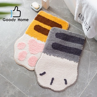 Goody Home พรมเช็ดเท้า ขนาด 40*60 Cm. นุ่มสบาย มีแผ่นตาข่ายกันลื่นด้านล่างของพรม