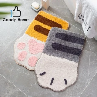 Goody Home พรมเช็ดเท้า ขนาด 40*60 Cm. นุ่มสบาย มีแผ่นตาข่ายกันลื่นด้านล่างของพรม