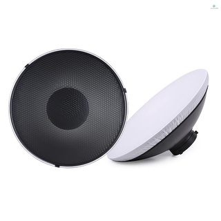 โคมไฟสตูดิโอถ่ายภาพ 41 ซม. / 16 นิ้ว Speedlite Strobe Lighting Diffuser Beauty Dish Lampshade Bowens Mount with Reflector Honeycomb Soft Cloth