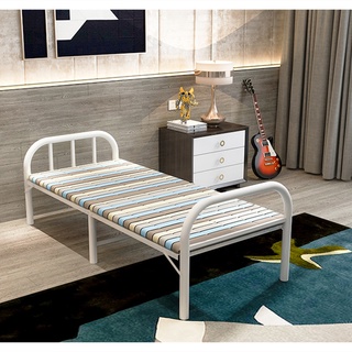 เตียงพับ เตียงเหล็กพับ เตียงเดี่ยว แบบพกพา เตียงพับ Nap Bed โรงพยาบาลที่มาพร้อมกับเตียง เตียงเหล็ก