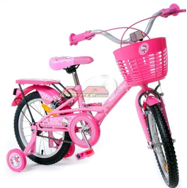 จักรยานเด็ก 16" LA Bicycle รุ่น Hello Kitty สีชมพู ลายลิขสิทธิ์แท้