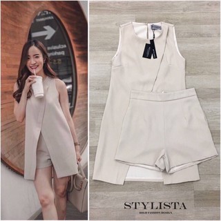 Set ชุตเซตเสื้อเเขนกุด+กางเกงขาสั้น (S/M/L) By STYLISTA