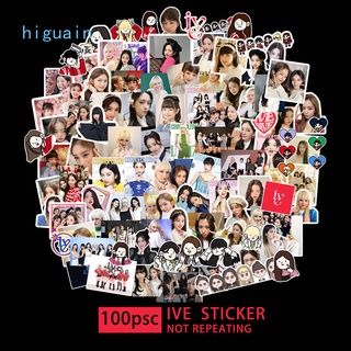 100 ชิ้น / เซต Kpop IVE สติกเกอร์ อัลบั้ม Eleven สติกเกอร์ กันน้ํา สําหรับแล็ปท็อป กระเป๋าเดินทาง กีตาร์ โน้ตบุ๊ก สติกเกอร์