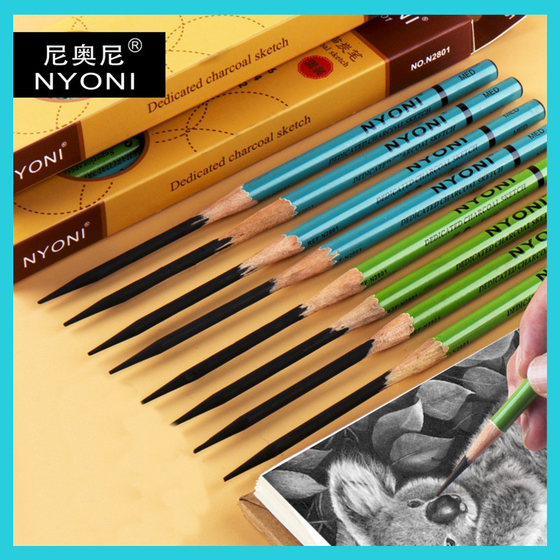 Nyoni ชุดดินสอแบบนุ่ม 14 B 10 / 12 ชิ้น