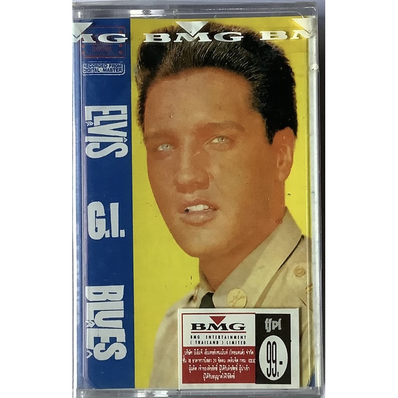 Cassette Tape เทปคาสเซ็ตเพลง Elvis Presley อัลบั้ม G.I. Blues ลิขสิทธิ์ ซีล