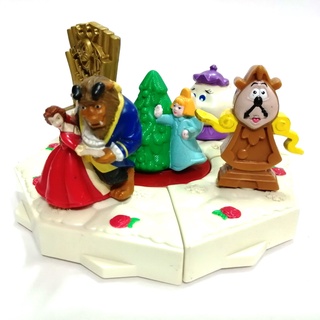 โมเดลชุดโฉมงามกับเจ้าชายอสูร McDonald’s Happy Meal Toys – Beauty and the beast (ครบเซ็ท) ของใหม่