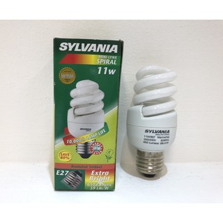 หลอดไฟ SYLVANIA MINI-LYNX SPIRAL 11W E27 ( แพค 6 ดวง )