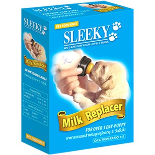 Sleeky milk replacer ขนาด 300 กรัม อาหารแทนนมสำหรับลูกสุนัขและลูกแมวอายุ 3 วันขึ้นไป