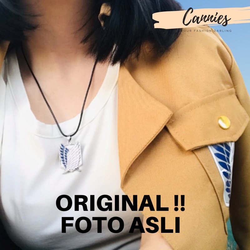 Anime Attack On Titan (AOT) สร้อยคอโซ่จี้วิจัยทีม