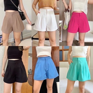 Butter Shorts กางเกงขาสั้น เอวสูงตะขอหน้า