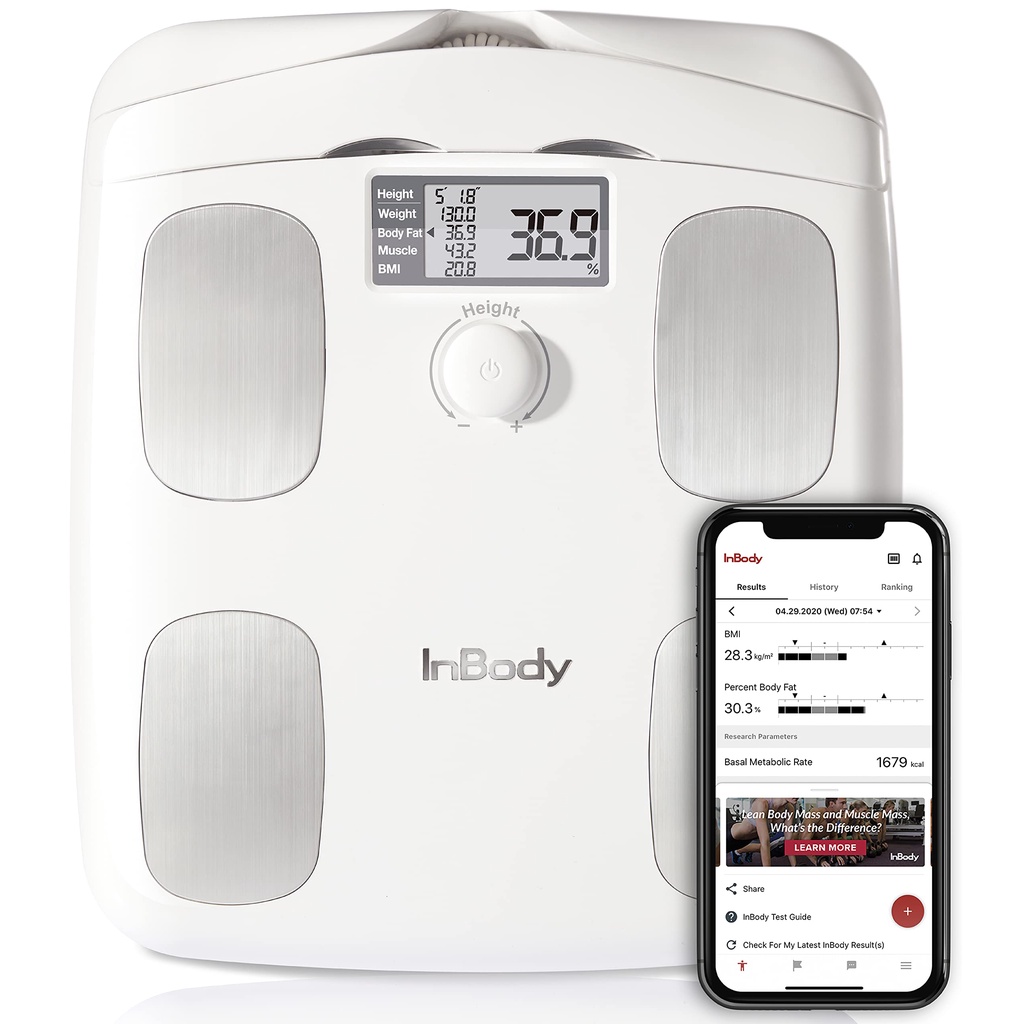 InBody H20B Smart Full Body Composition Analyzer Scale - Full Body Digital Scale, BMI Measurement To
