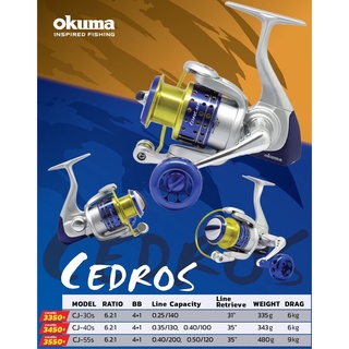 รอกสปิน Okuma Cedros high performance