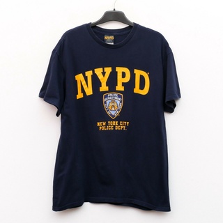 เสื้อยืดแขนสั้น พิมพ์ลายการ์ตูน Nypd L Navy York police แฟชั่นสําหรับผู้ชาย