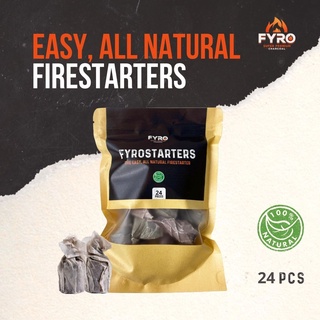 Charcoal Fire Starters (24pc) for lighting BBQ Charcoal เม็ดขี้ไต้ 24 เม็ด สำหรับใช้แสงสว่างถ่านบาร์บีคิว