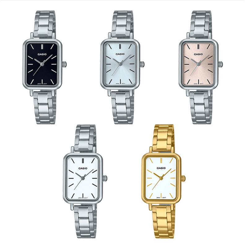 Casio นาฬิกาข้อมือผู้หญิง  LTP-V009,LTP-V009D (LTP-V009D-1E LTP-V009D-2E LTP-V009D-4E LTP-V009D-7E LTP-V009G-7E)