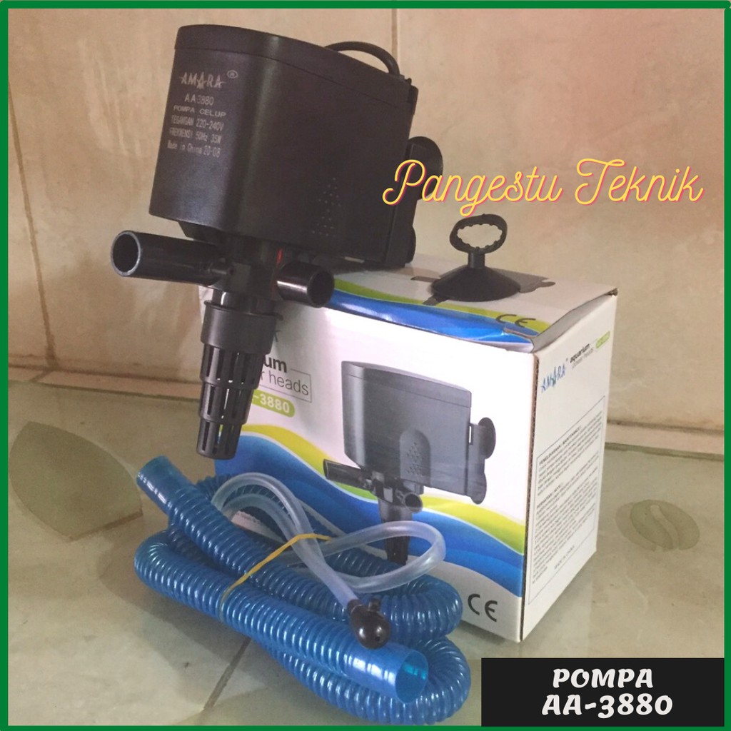 MESIN Amara AA 3880 Aquarium Pump / Aquarium Machine Pump (หัวไฟ)