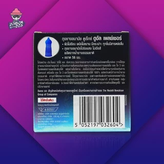 Durex Dual Pleasure ถุงยางอนามัย ดูเร็กซ์ ดูอัล เพลย์เชอร์ ผิวไม่เรียบ มีสารชะลอการหลั่ง ขนาด 56 mm. (1 กล่อง)