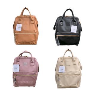 Anello ของแท้ 100% (มีป้ายกันปลอม) PU Leather Backpack กระเป๋าเป้สะพายหลัง เป้ รุ่นหนังพียู