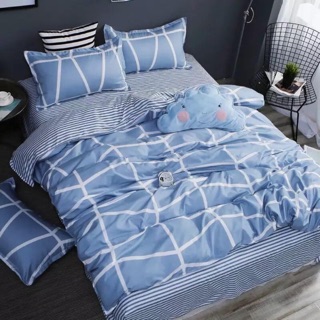 topshop_bed ชุดผ้านวม1 ชุด ครบ6ชิ้น ผ้าปู/ผ้านวม/ปลอกหมอน2/ปลอกหมอนข้าง2 ลาย #130