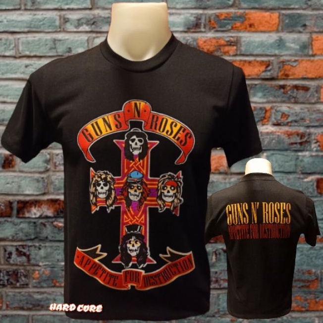 9epZ เสื้อวง GUNS N' ROSES วงร็อค ไม่มีตะเข็บข้าง คอฟิต ป้ายUSA เสื้อวินเทจ เสื้อทัวร์ วงดนตรีร็อคต่