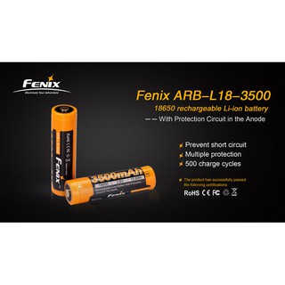 แบต 18650 Fenix 3500mah และ Fenix 2600 mah