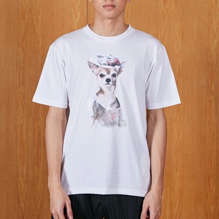 UU street PATTRIC BOYLE / ST / Chihuahua T-SHIRT / เสื้อยืด ลาย ชิวาวา สุนัข / แพททริค บอยล์ / 002035 00 02 ผ้าฝ้ายแท้