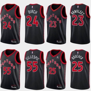 เสื้อกีฬาบาสเก็ตบอลแขนกุด ลายทีม BKB NBA Jersey Toronto Raptors Birch Vanvleet Gillespie Boucher